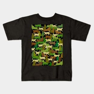 Cat Camo Kids T-Shirt